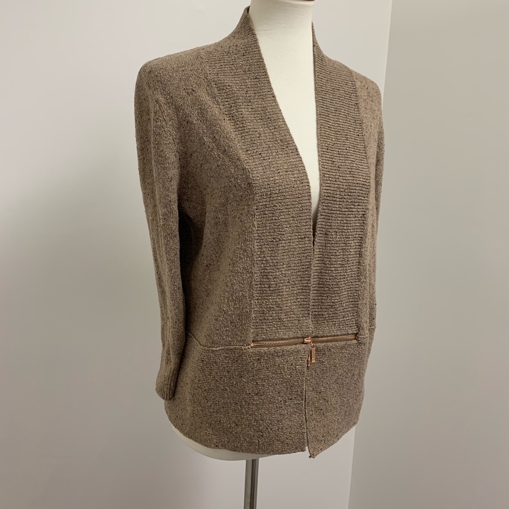 Cardigan with zip detail